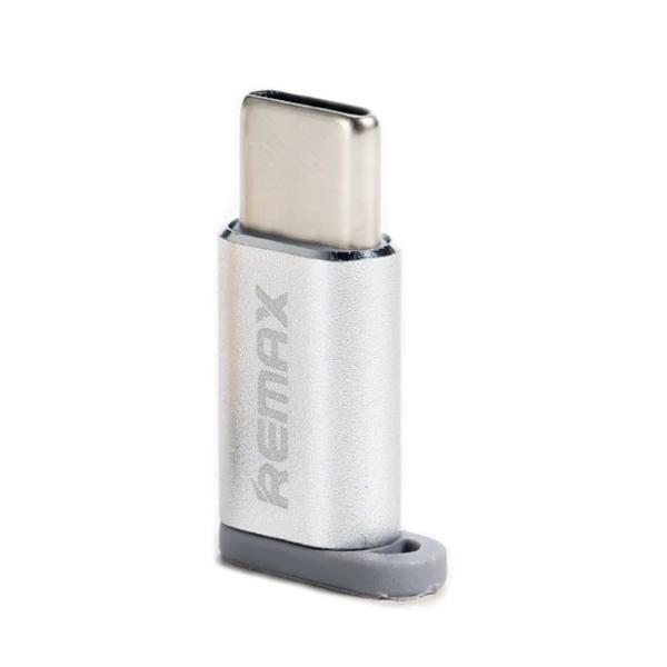 Adaptador OTG USB Tipo C a Micro B RA-USB1 Serie Feliz Remax - Plateado