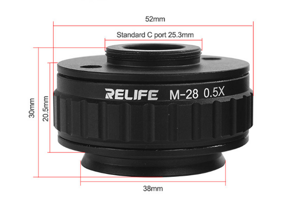 Lente para Microscopio M28 Relife - 0.5x Ctv
