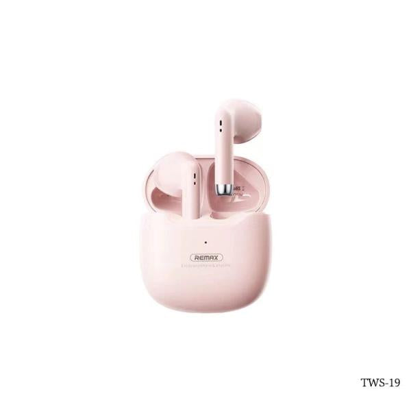 Audifonos Manos Libres Bluetooth TWS-19 Serie Marsmallow Remax - Rosado