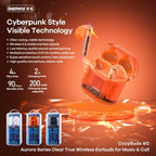 Audifonos Manos Libres Bluetooth 6C Serie Aurora Remax - Naranja
