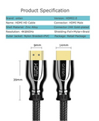 Cable HDMI Tipo a Macho a Macho OTN-8307 Onten - 5M Negro