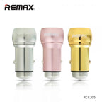 CARGADOR CUBO CARRO RCC205 REMAX - ROSADO