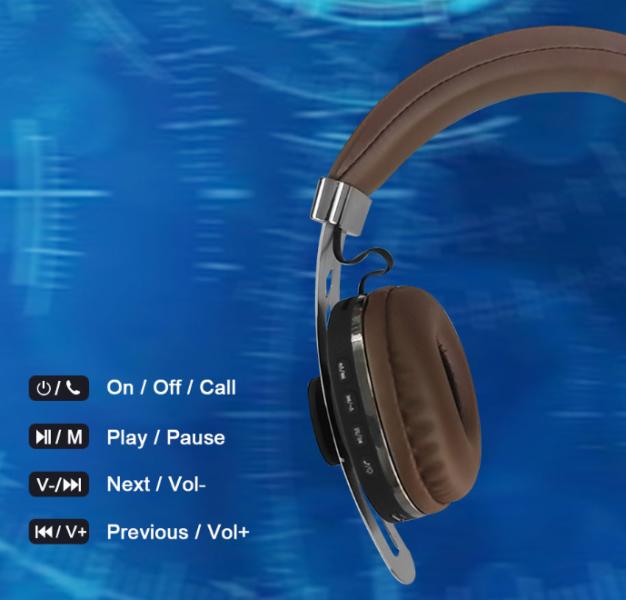 Audifonos Manos Libres Bluetooth LS-220 Lelisu - Gris