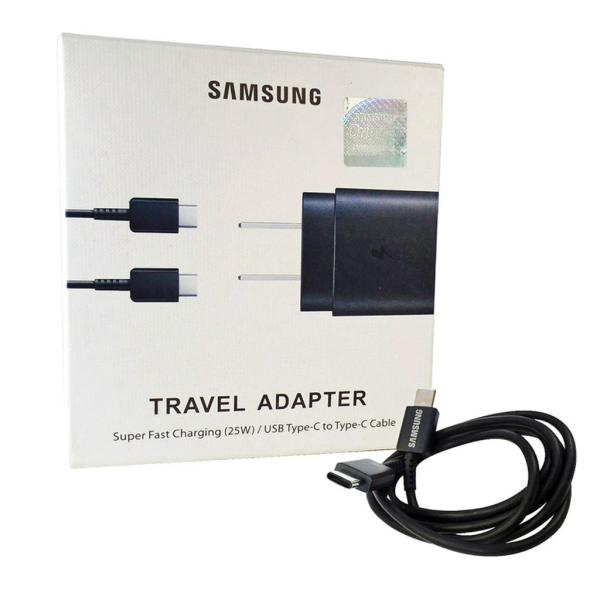 CARGADOR COMPLETO TIPO C A TIPO C 45W SAMSUNG 1.1 "M" NEGRO