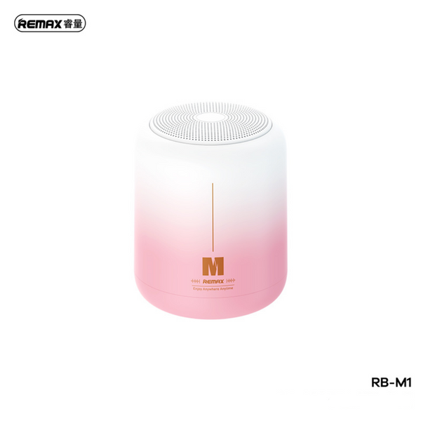 Parlante Bluetooth RB-M1 Remax - Blanco Rosado