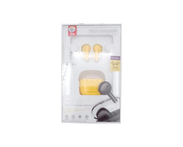 Audifonos Manos Libres Bluetooth TWS-18 Youshengku - Amarillo