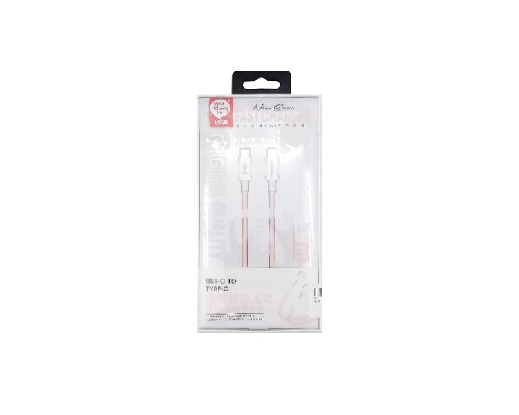 Cable USB Tipo C-c K-24 Youshengku - Rosado