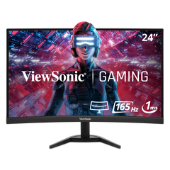 MONITOR 24" VIEWSONIC VX2468-PC-MHD FULL HD CURVED 1920X1080 165HZ 2MS HDMI DISPLAY PORT ) FreeSync