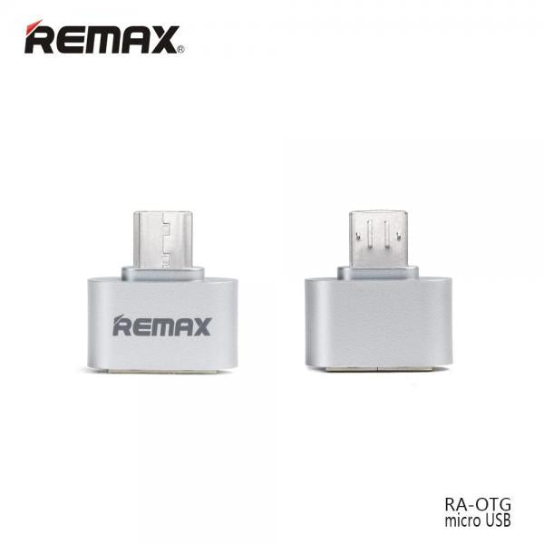 CABLE ADAPTADOR RA-OTG OTG A MICRO B REMAX - PLATEADO