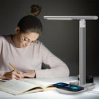 Cargador Inalambrico y Lampara Escritorio WY-02 - Blanco