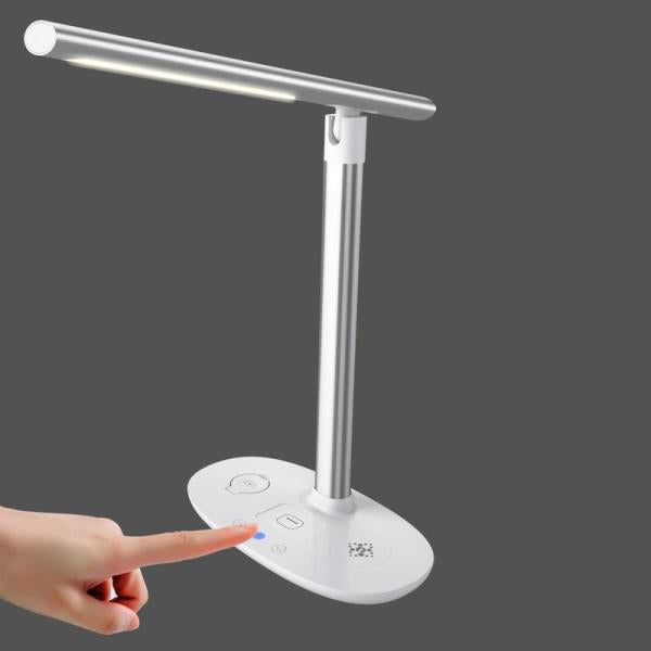 Cargador Inalambrico y Lampara Escritorio WY-02 - Blanco