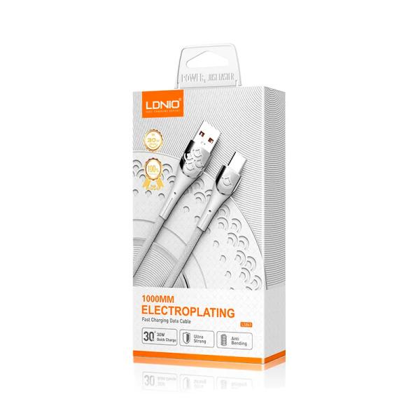 Cable USB Micro B LS861 Ldnio - Blanco
