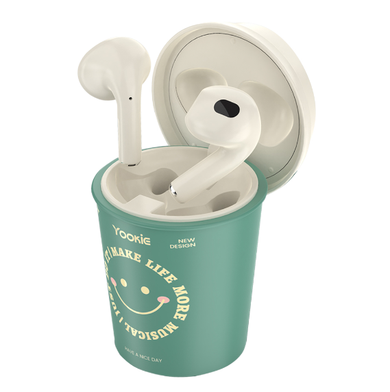 Audifono Manos Libres Bluetooth YKS052 Yookie Rosado - Verde