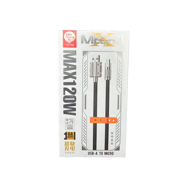 Cable USB Micro B K-36 Youshengku - Azul