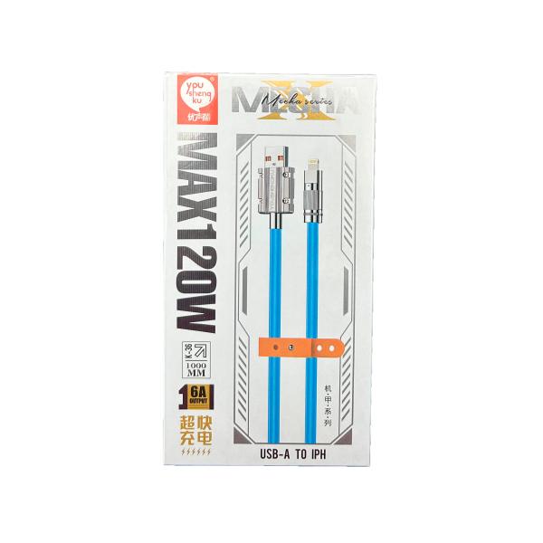 Cable USB Lightning K-36 Youshengku - Azul