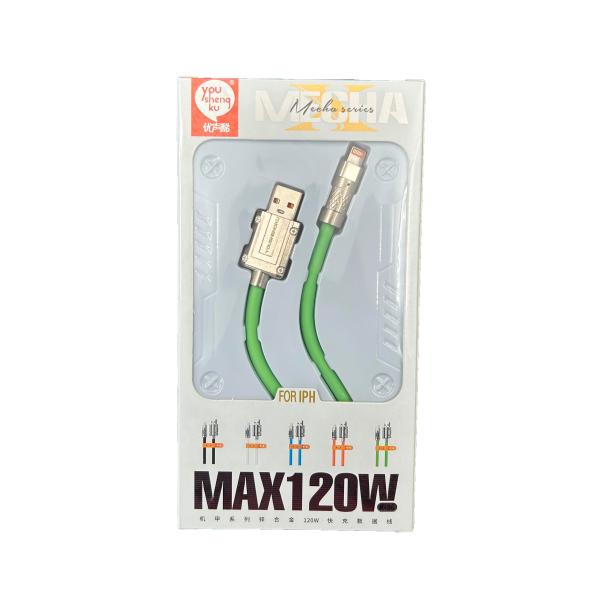 Cable USB Lightning K-36 Youshengku - Verde