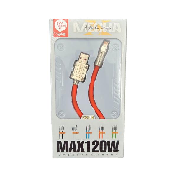 Cable USB Lightning K-36 Youshengku - Rojo