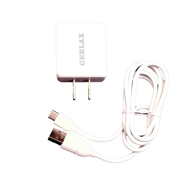 Cargador Casa GA-08M Gerlax - Blanco Tipo C