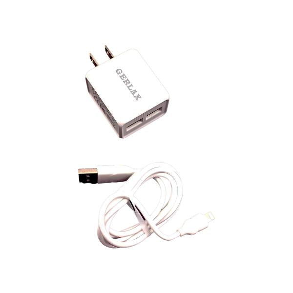 Cargador Casa GA-08M Gerlax - Blanco Lightning