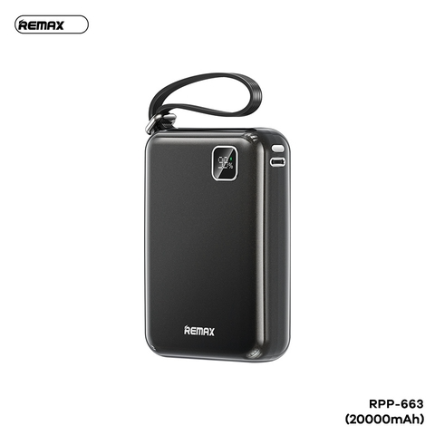 Bateria de Emergencia RPP-663 20.000mah Serie Licyal Remax - Negra
