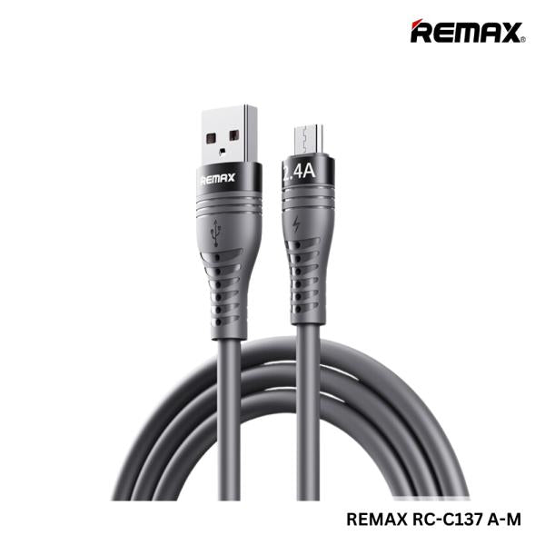 Cable USB Micro B RC-C137 Series Ruiliang Remax - Gris