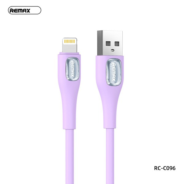 Cable USB Lightning RC-C096 Serie Moka Remax - Morado Imagen principal del producto