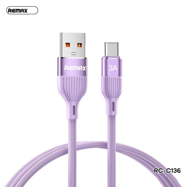 Cable USB Tipo C RC-C136 Serie Alyoncai Remax - Morado