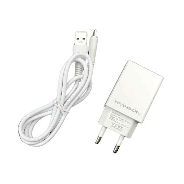 Cargador Casa Y-42 Youshengku - Micro B Blanco