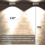 Lampara Portatil con Sensor de Movimiento YZ-08 Blanco - Luz Blanca