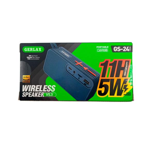 Parlante Bluetooth GS-24 Gerlax - Azul