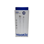 Cable USB Lightning CB89 Yookie - Blanco