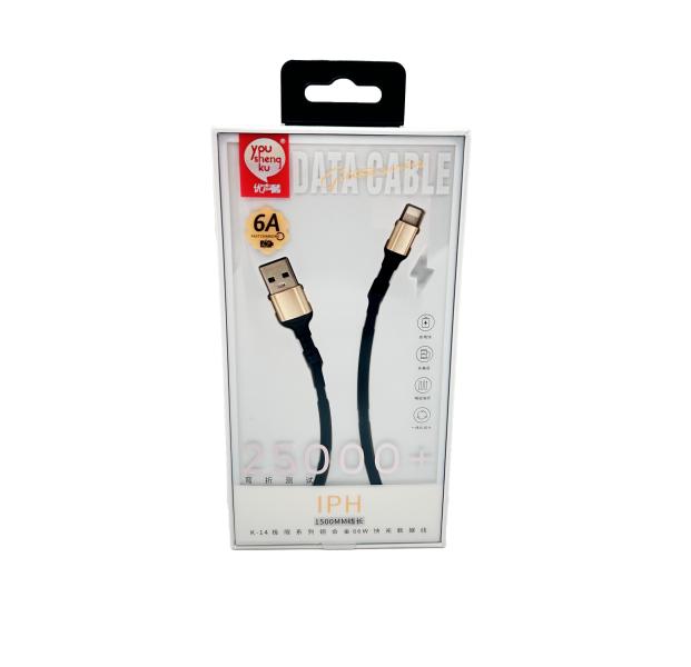 Cable USB Ligthning K-14 Youshengku - Negro