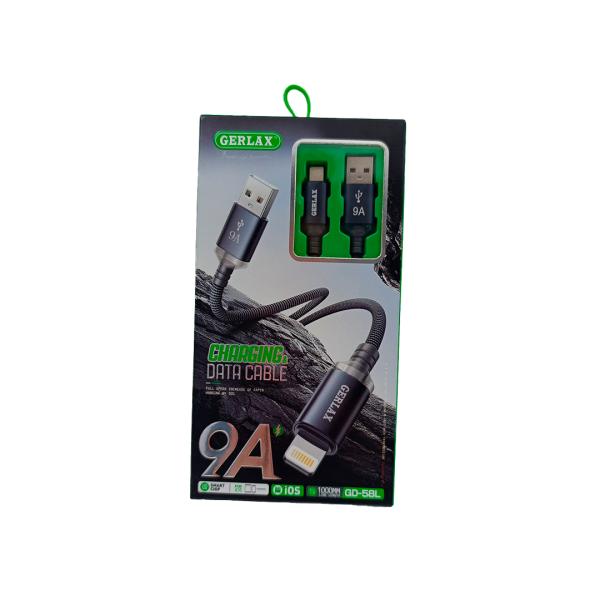 Cable USB Ligthning GD-58 Gerlax - 1M Gris
