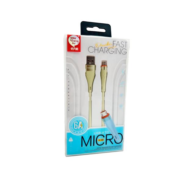 Cable USB Micro B K-68 Youshengku - Verde