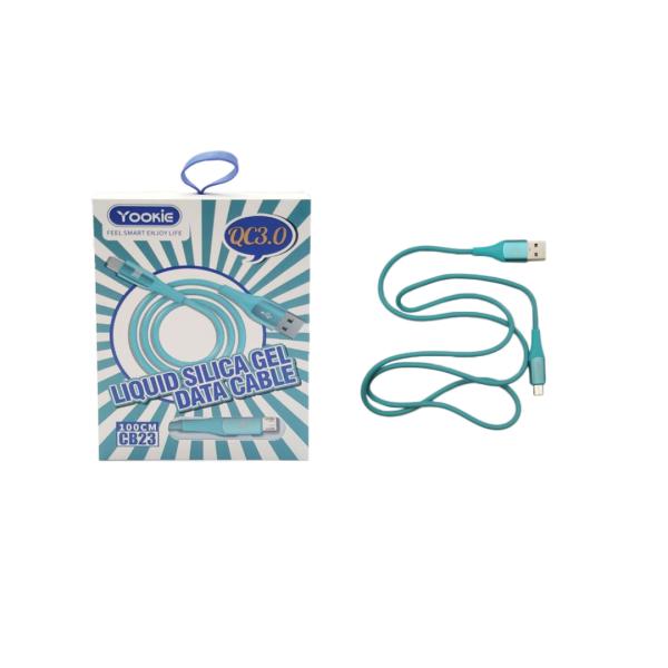 Cable USB Micro B CB23 Yookie - Verde