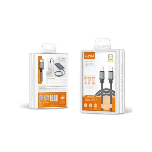 Cable USB Tipo C LC441C Ldnio - 1M Negro