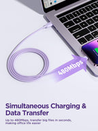 Cable USB Lightning S-A14 Joyroom - 1.2m Morado