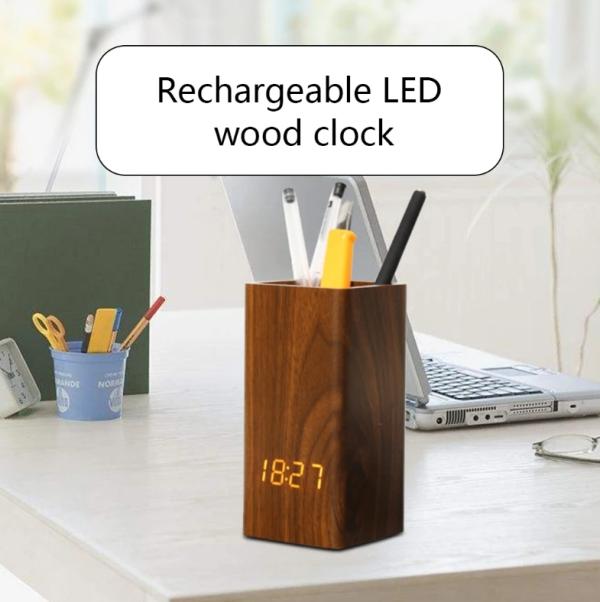 Reloj Organizador de Lapices MY-025 - Cafe