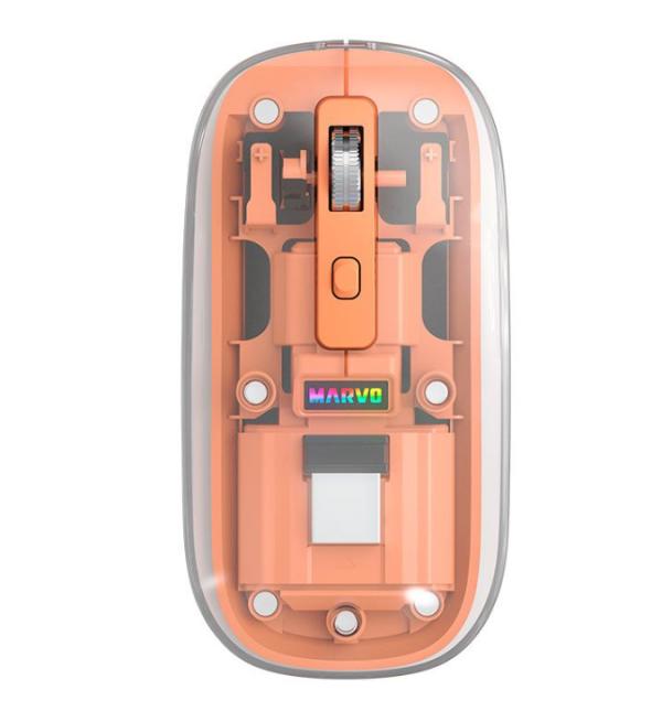 Mouse Inalambrico M810W Marvo - Naranja