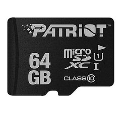 MEMORIA MICRO SD 64GB CLASE 10 PATRIOT PSF64GMDC10 LX SERIES