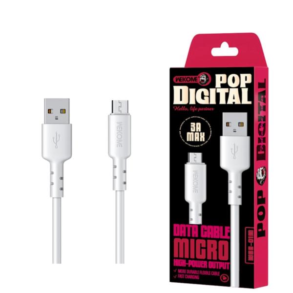 CABLE USB MICRO B WDC-01M WK DESING BLANCO