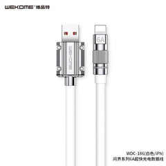 CABLE USB LIGHTNING WDC-186I WK DESING BLANCO