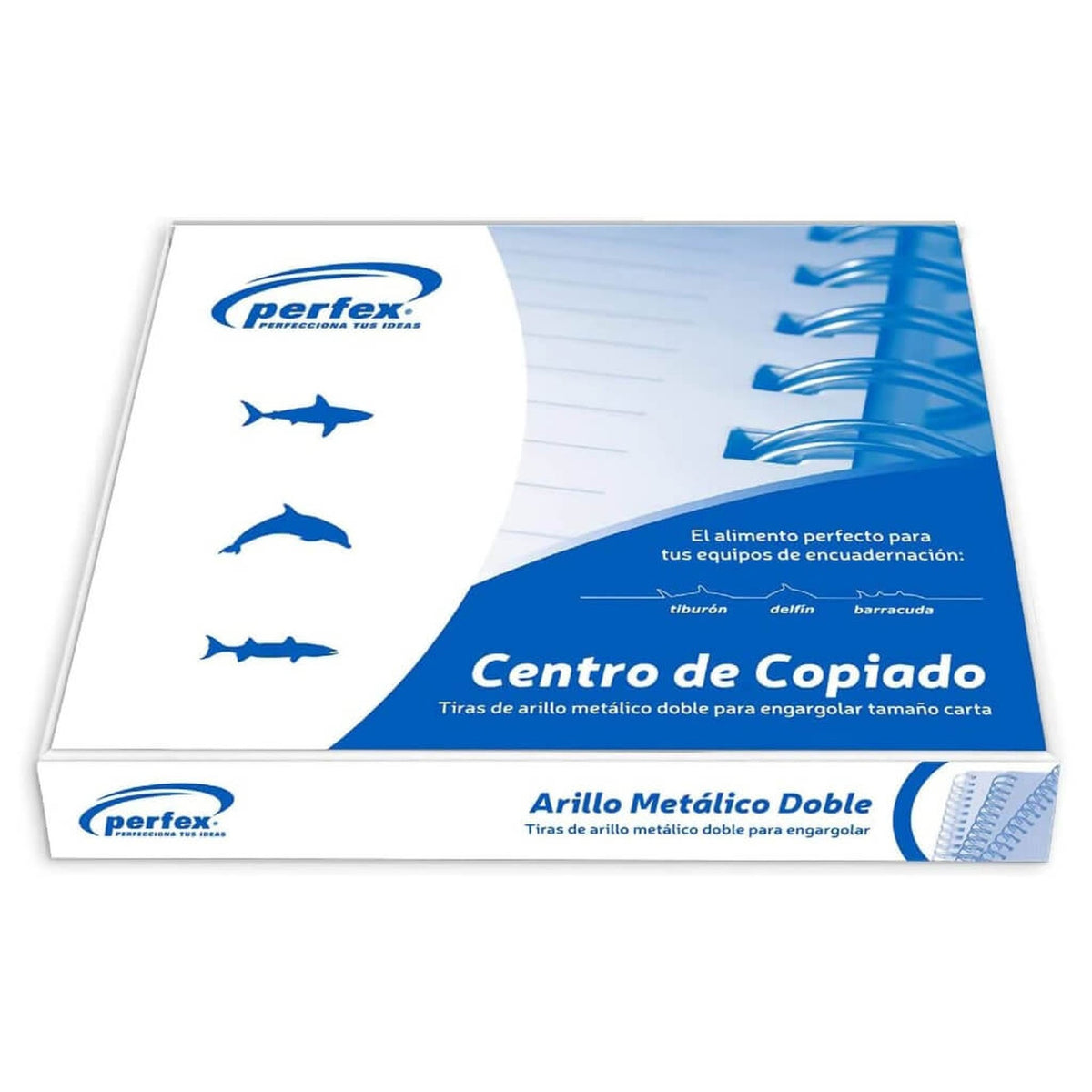 Perfex arillo metalico paso 3:1 tamaño carta 1 4 Imagen principal del producto
