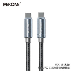 CABLE USB TIPO C WDC-12 NEGRO