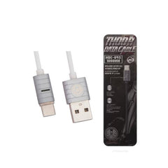 CABLE USB TIPO C WDC-045 WK PLATEADO