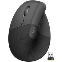 Logitech Lift Left Vertical Ergonomic Mouse - Ratón vertical - ergonómico zurdo - 6 botones - inalámbrico