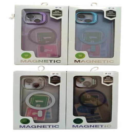 ESTUCHE  AHUMADO CON MAGSAFE Y ANILLOS PARA CAMARA SAMSUNG S23 ULTRA