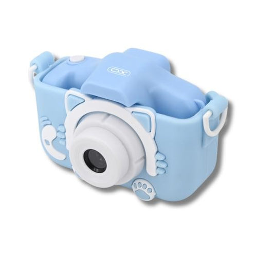 CAMARA DOBLE LENTE PARA NIÑOS MODELO XJ01 XO AZUL