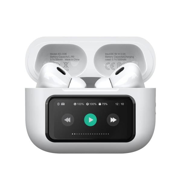 AUDIFONOS INALAMBRICOS BLUETOOTH CON PANTALLA INTELIGENTE MODELO X36 XO BLANCO