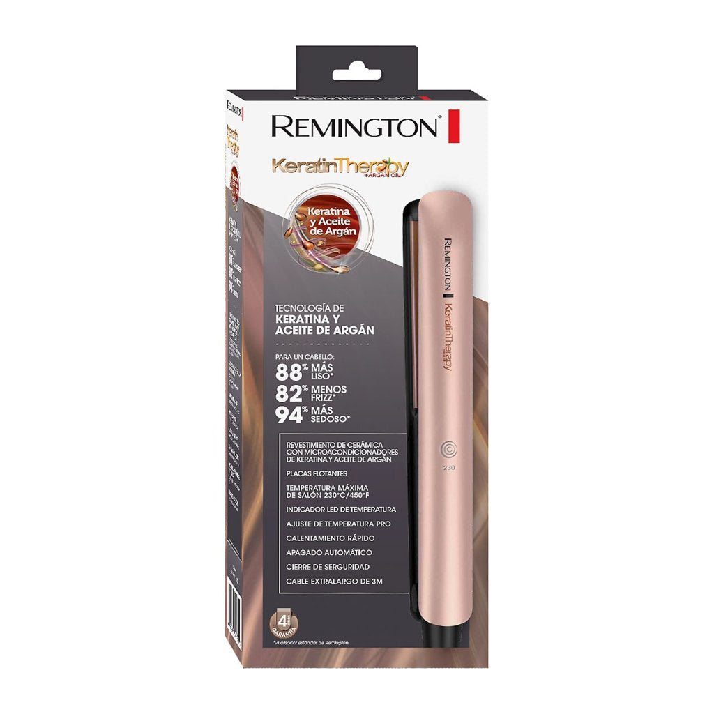 Remington plancha cabello terapia de keratina placa delgada S8599 (110) F